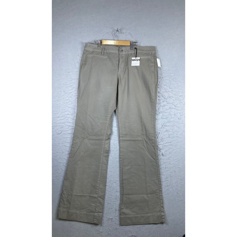 Gap 1969 Slim Boot Khaki Pants Mens 12 Beige NWT Stretch Low Rise Chino